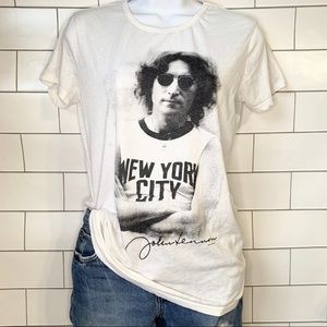 White John Lennon NYC t-shirt
